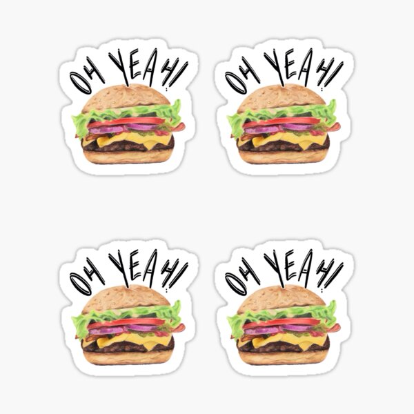 Item preview, Hamburger sticker pack designed and sold by NathBros.