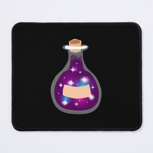 Item preview, Vintage magical galaxy potion in purple, turquoise and blue, with sparkling stars designed and sold by katecheerycake.