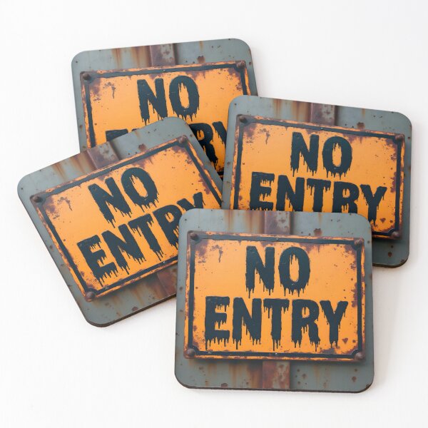 Item preview, Grungy No Entry Sign designed and sold by ShadowAndSlate.