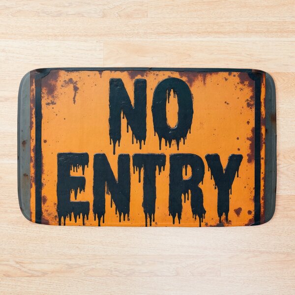 Item preview, Grungy No Entry Sign designed and sold by ShadowAndSlate.