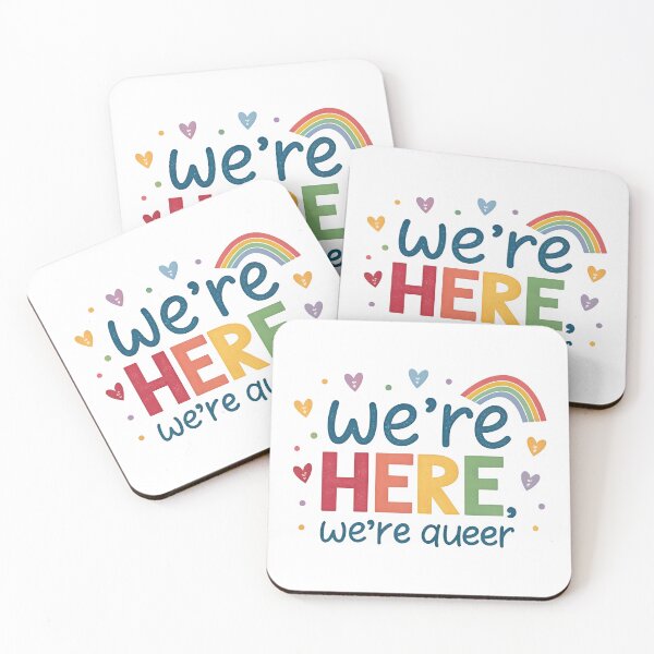 Item preview, We are here we are queer designed and sold by nimmitrends.