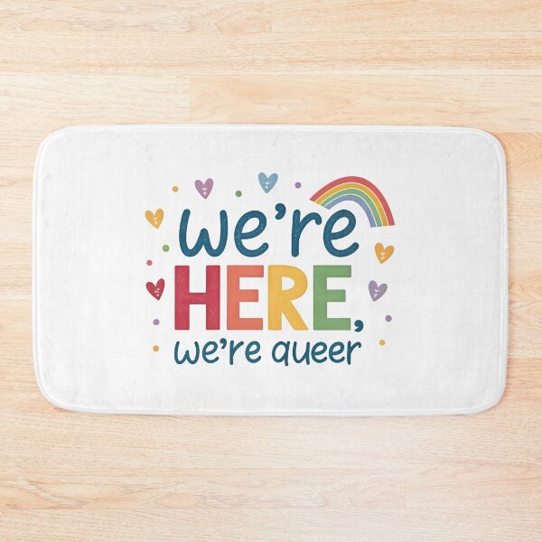 Item preview, We are here we are queer designed and sold by nimmitrends.