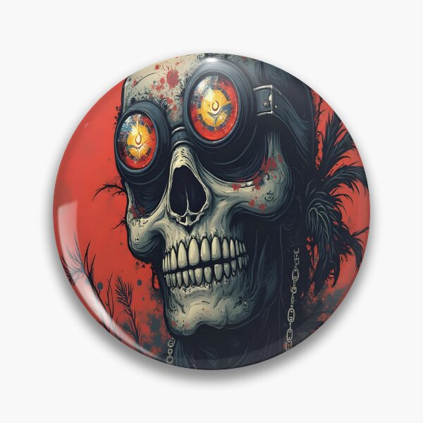 Item preview, Apocalyptic Goggle Skull designed and sold by ShadowAndSlate.
