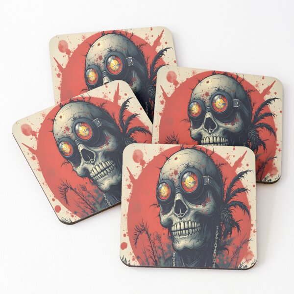 Item preview, Apocalyptic Goggle Skull designed and sold by ShadowAndSlate.