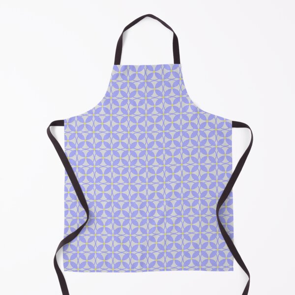 Item preview, Linen Circular Floral Pattern Blue And Yellow On Gray designed and sold by QuestingPixel.