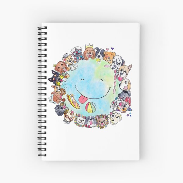 Happy Dog Planet - Choose your Furrsonality Spiral Notebook
