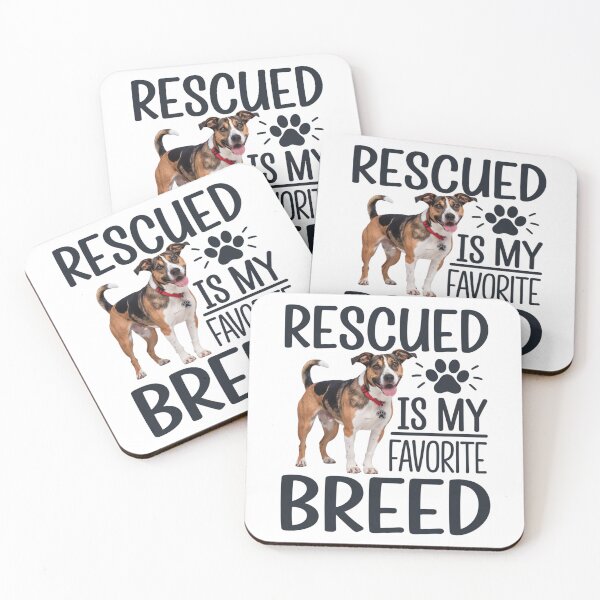 Item preview, Rescued Is My Favorite Breed – Animal-loving design for dog lovers & adoptive parents designed and sold by Globuwear.