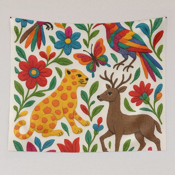Item preview, Otomi embroidery design designed and sold by edleon.