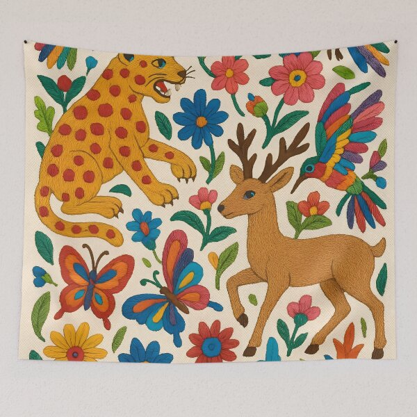 Item preview, Embroidery otomi pattern designed and sold by edleon.