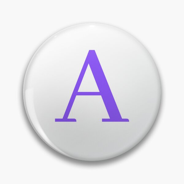 Artikelvorschau, Purple A Initial entworfen und verkauft von Ruby Power.
