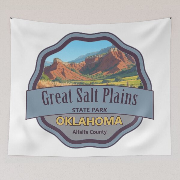Item preview, Great Salt Plains State Park, Alfalfa County, Oklahoma designed and sold by Wanderful-roads.