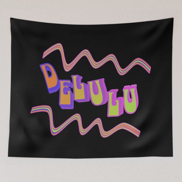 Item preview, DELULU – Colorful Typography Design | Trend & Internet Slang designed and sold by VariousGoodies.
