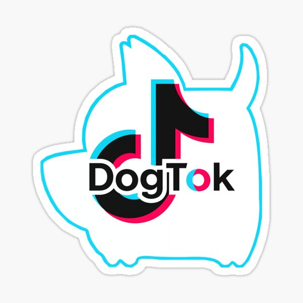 Vista previa del artículo con la obra «DogTok para los amantes de TikTok», diseñado y vendido por Unique D-zine.