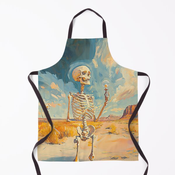 Item preview, Surreal Desert Skeleton Oil Painting 14 designed and sold by Made-by-Gus.