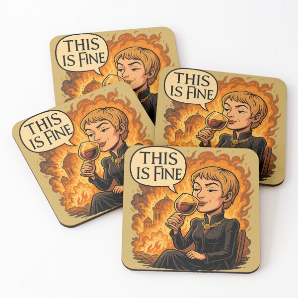 Item preview, “This is Fine” – Cersei Lannister Game of Thrones Meme Mashup designed and sold by GirlyPopped.