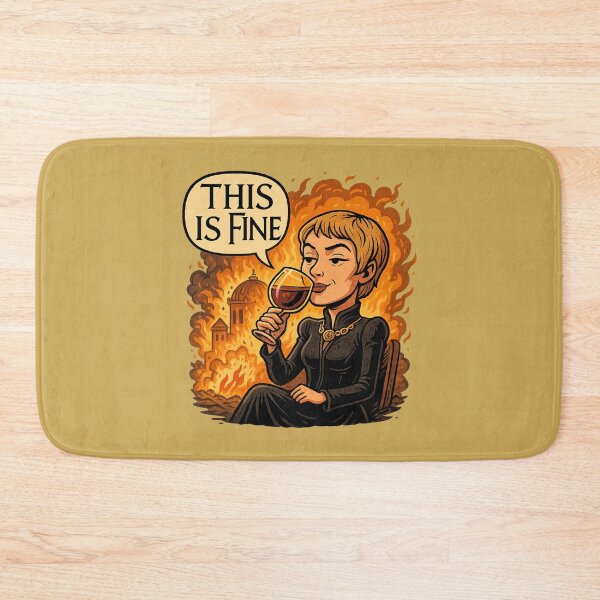 Item preview, “This is Fine” – Cersei Lannister Game of Thrones Meme Mashup designed and sold by GirlyPopped.