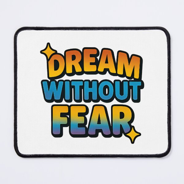 Item preview, Dream Without Fear – Bold Pride Typography designed and sold by Haus Of Sin.