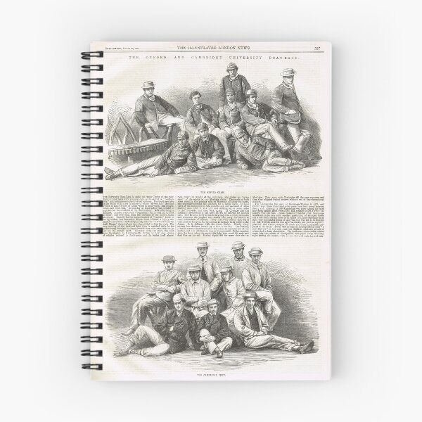 Item preview, Oxford & Cambridge boat race crews 1867 designed and sold by artfromthepast.