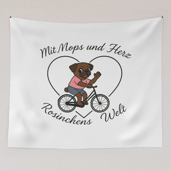 Item preview, Rosinchen on the bike designed and sold by MitMopsundHerz Rosinchens_Welt.
