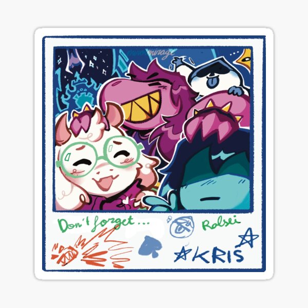 Item preview, Le gang amusant Polaroid Deltarune designed and sold by miroimirage.