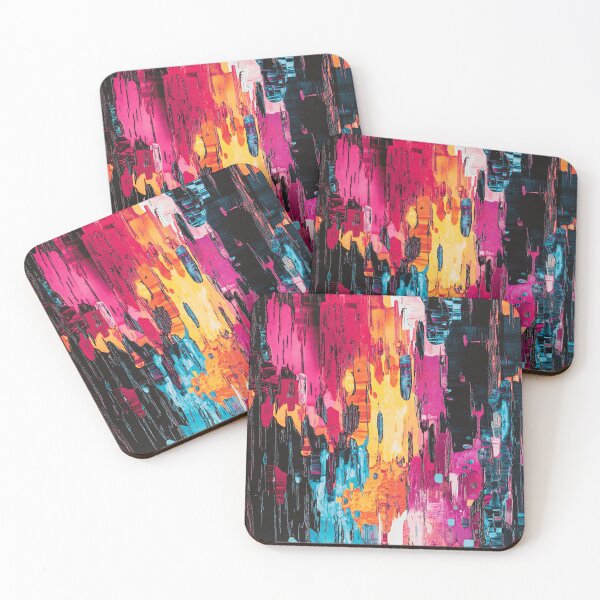 Item preview, Glitch Art Geometric Chaos Saturated Colors designed and sold by MidArtForge.