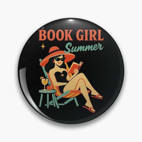 Item preview, Book Girl Summer – Retro Reading Babe Beach Vibes Design	 designed and sold by Victor Shadehorn.