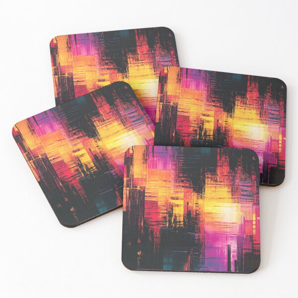 Item preview, Glitch Art Geometric Chaos Saturated Colors designed and sold by MidArtForge.