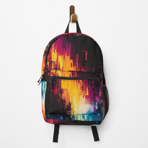 Artikelvorschau, Glitch Art Geometrisches Chaos Gesättigte Farben entworfen und verkauft von MidArtForge.