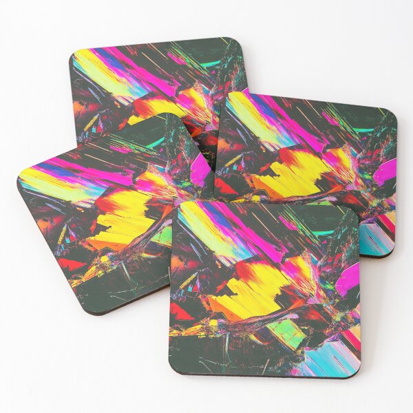 Item preview, Glitch Art Geometric Chaos Saturated Colors designed and sold by MidArtForge.