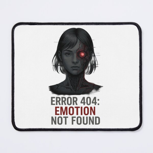 Item preview, "Error 404 – Emotion Not Found (Cyber Glitch Girl)" designed and sold by NaniRm.