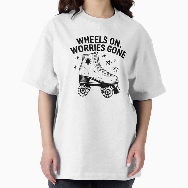 Item preview, Wheels On, Worries Gone – Roller Skate art designed and sold by MandarinaStudio.