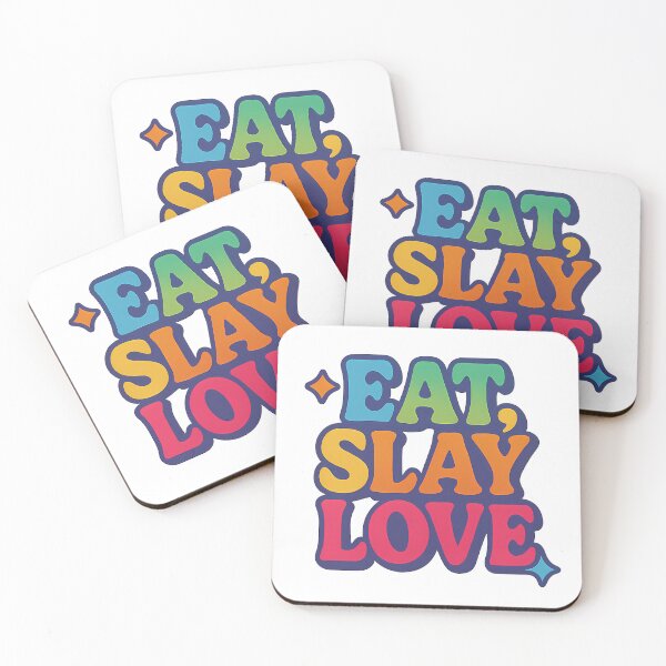 Item preview, Eat, Slay, Love – Bold Retro Typography Art designed and sold by Haus Of Sin.