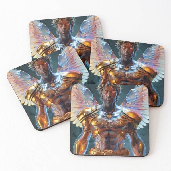 Item preview, Angel Artwork Divine Warrior Digital Unique Wall Decor, designed and sold by Spectime.