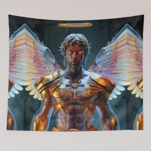 Item preview, Angel Artwork Divine Warrior Digital Unique Wall Decor, designed and sold by Spectime.