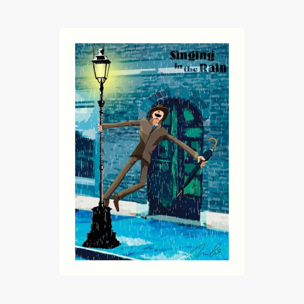 Singing in the Rain Art Print