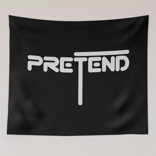 Item preview, Pretend – Masked Self & Emotional Distance | Minimalist Typography Design designed and sold by VariousGoodies.