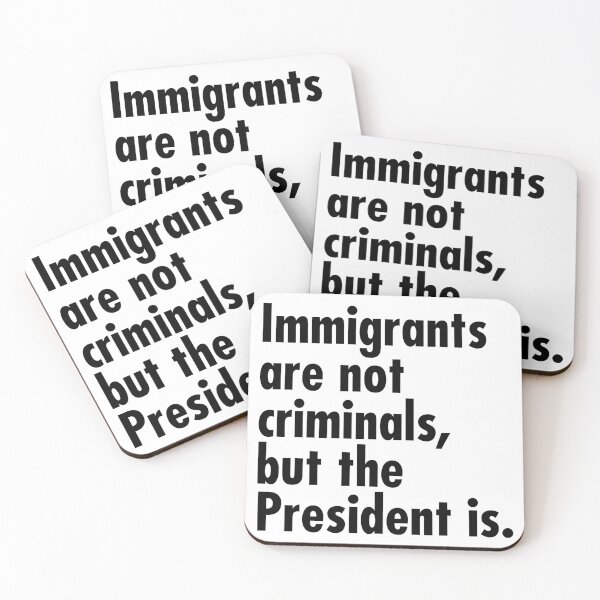 Item preview, Immigrants are not criminals, but the President is - black designed and sold by Thelittlelord.
