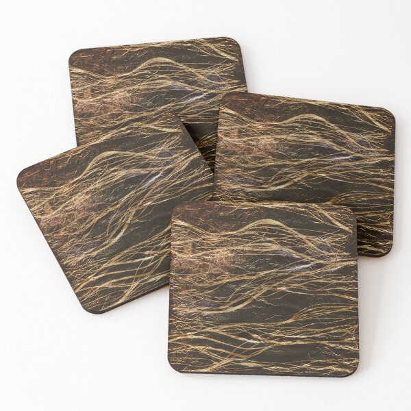 Item preview, Abstract Gold Lines On Textured Paper designed and sold by NickDedidis.