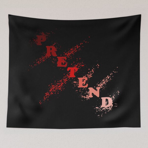 Item preview, Pretend – Expressive Typography Art | Emotional Distance & Self-Protection designed and sold by VariousGoodies.