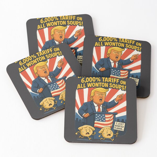 Item preview, Wonton Soup Tariff Parody – Political Cartoon Satire Design designed and sold by sjm98126.