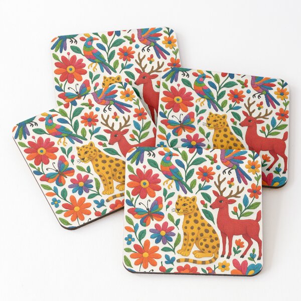 Item preview, Jaguar otomi embroidery designed and sold by edleon.