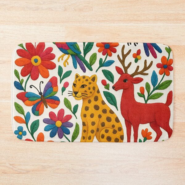 Item preview, Jaguar otomi embroidery designed and sold by edleon.