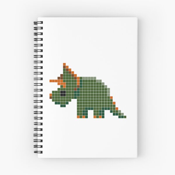Item preview, PIXEL ART Triceratops: Retro Gaming Dinosaur Design designed and sold by Rebecca Creates....