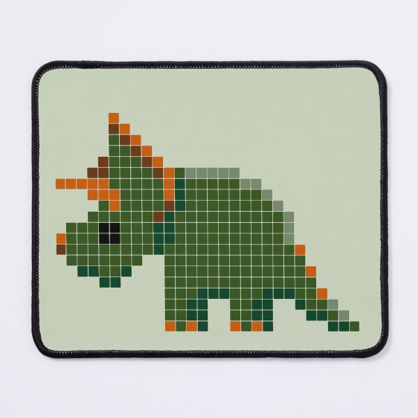 Item preview, PIXEL ART Triceratops: Retro Gaming Dinosaur Design designed and sold by Rebecca Creates....