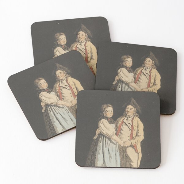 Item preview, Swiss couple from Bern dancing (1830) designed and sold by 19th Century in Color.