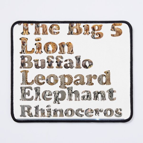 Item preview, The Big 5 Safari Animal Letter Art Print - Wildlife Alphabet Collection designed and sold by DailyPromotions.