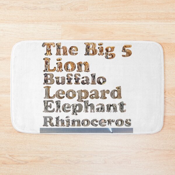 Item preview, The Big 5 Safari Animal Letter Art Print - Wildlife Alphabet Collection designed and sold by DailyPromotions.