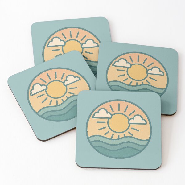 Item preview, Retro Pastel Weather Icons – Lightning, Wind, Sun, Rain & Fog designed and sold by Dream Circuit .