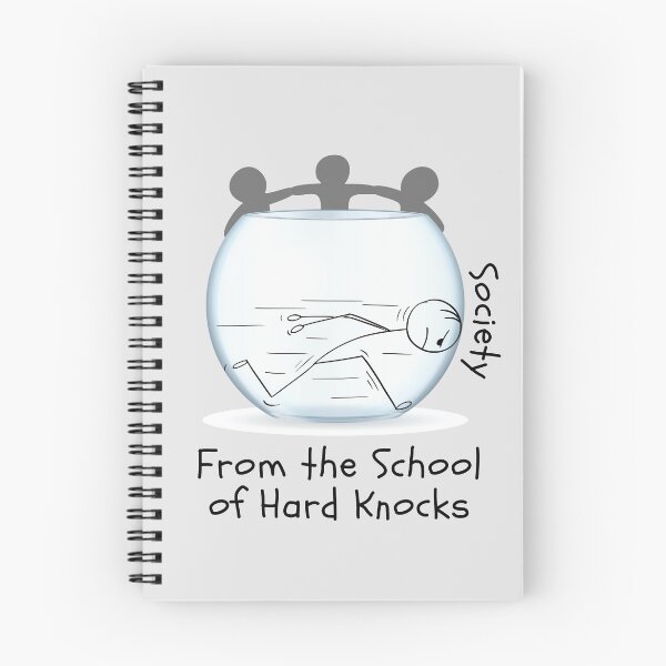 Item preview, Cartoon From the School of Hard Knocks. designed and sold by MPC-Mince-Pies.