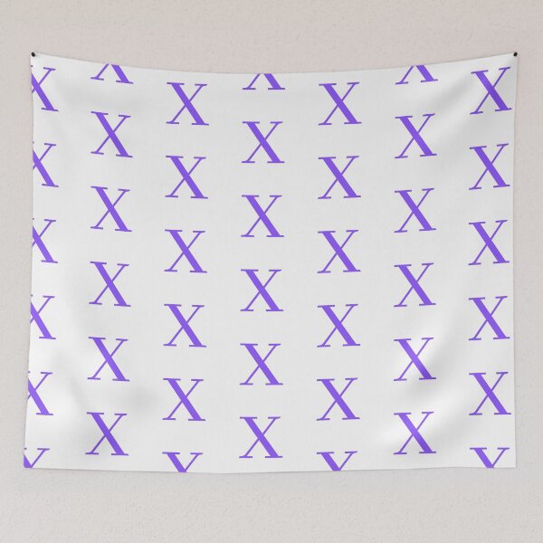 Item preview, Purple X Initial designed and sold by Ruby Power.